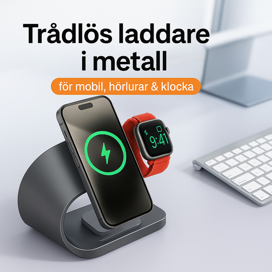 CHARGE Trådlös 4-i-1 Laddningsstation